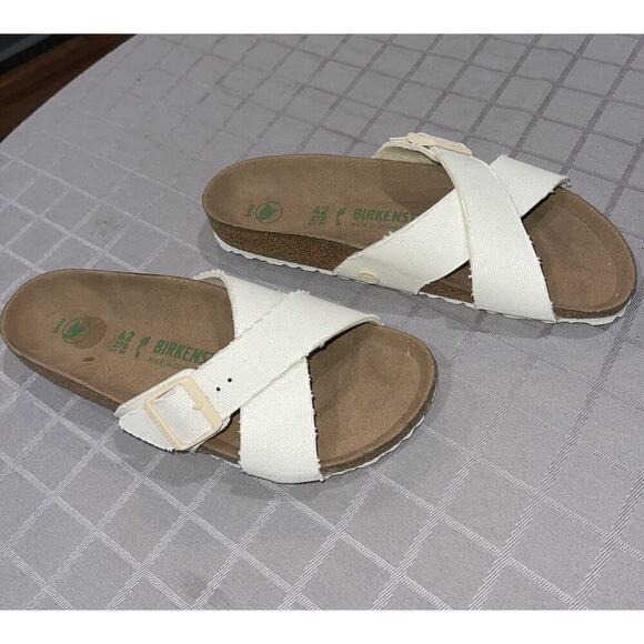 Birkenstock Siena II Vegan Eggshell Two-Strap Sandals Women's Sz 42(11-11.5) - Picture 4 of 6